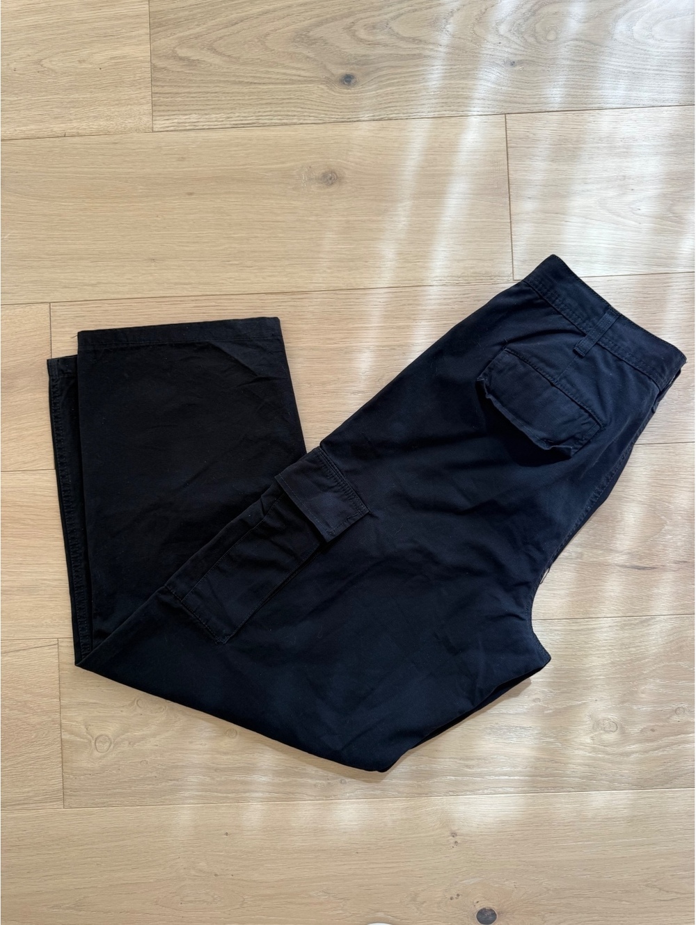 NWT RSQ Black Cargo Pants Loose Fit Men’s 30x32